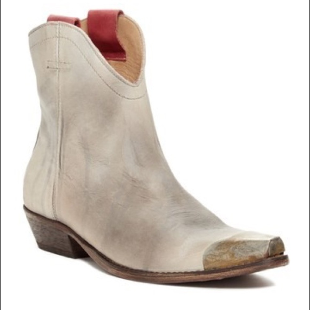 Free People Lost Trail Ankle Boots Light Grey 38